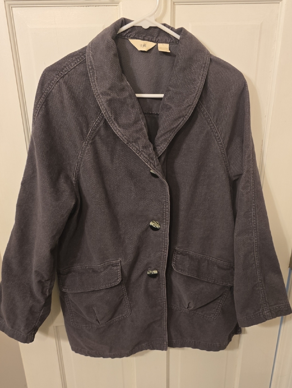 Casual Shawl-Collar Jacket 100% Cotton